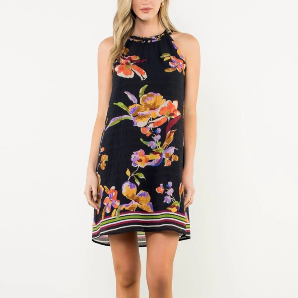NWT Halter Floral Print Shift Dress by THML